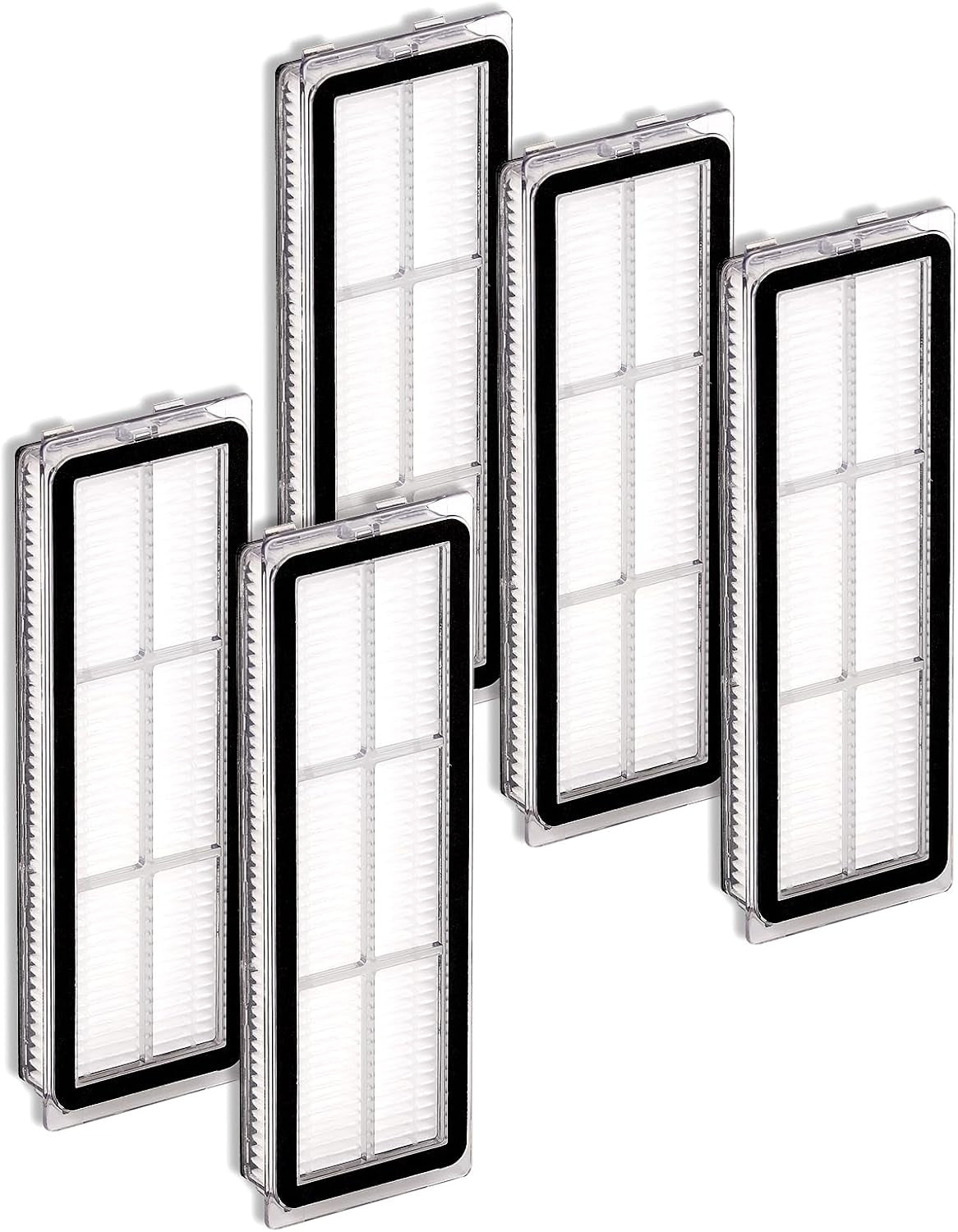 (5 Pack) Premium HEPA Filter Replacement Compatible with Dreame L10S Ultra, L10S Pro, L10 Ultra, Z10 Pro, S10, S10 PRO, S10 plus Robot Vacuum, Washable & Reusable