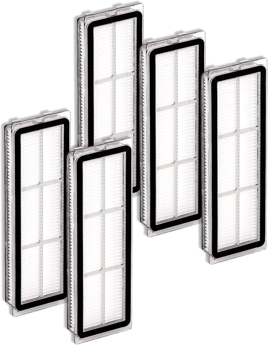 (5 Pack) Premium HEPA Filter Replacement Compatible with Dreame L10S Ultra, L10S Pro, L10 Ultra, Z10 Pro, S10, S10 PRO, S10 plus Robot Vacuum, Washable & Reusable