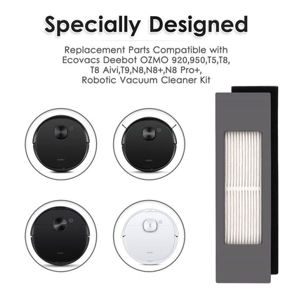 (5 Pieces) HEPA Filter for Robot Vacuum Ecovacs DEEBOT OZMO 920 950 T8 AIVI M...