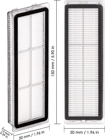 (5 Pack) Premium HEPA Filter Replacement Compatible with Dreame L10S Ultra, L10S Pro, L10 Ultra, Z10 Pro, S10, S10 PRO, S10 plus Robot Vacuum, Washable & Reusable