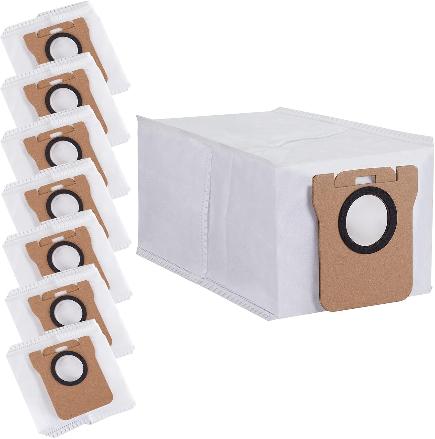 8 Pack Dust Bag for Dreametech L10S Ultra/L10S Plus/L10/L20 Ultra Vacuum | 3L Large Capacity Auto-Seal Replacement Bag Accessories Set